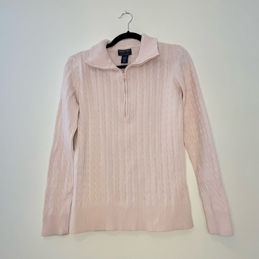 Ralph Lauren pink quarter-zip